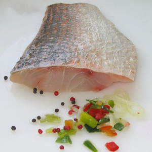 Barramundi met huid losse filet