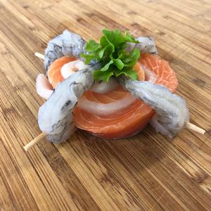Vistrio Matelotte Zalm, Scampi en Schol